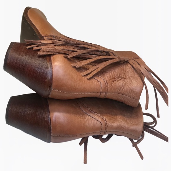 Sam Edelman Fringe Leather Women’s Ankle Boots - 8 M - Picture 7 of 17